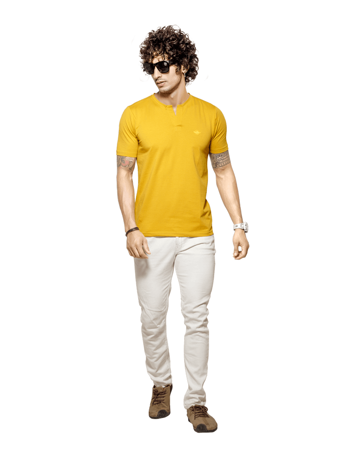 Henley Neck T-Shirts